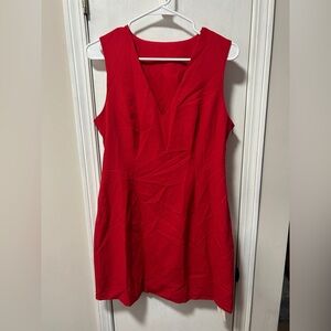 Commense Bold Red Dress side zip NWT size M